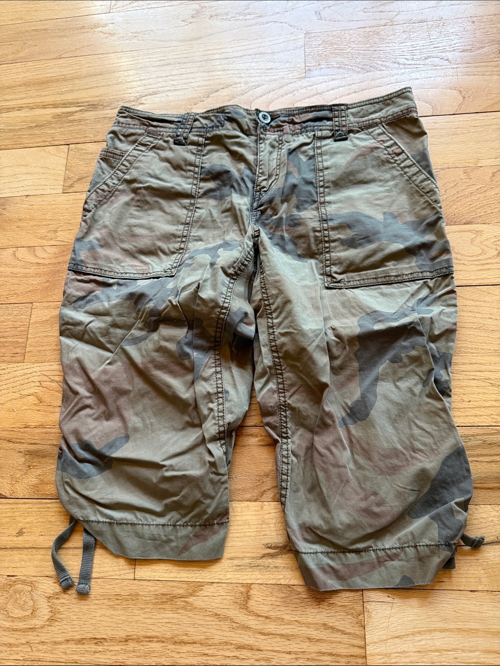 American Eagle Outfitters Men's Camo Cargo Shorts - Olive, Brown